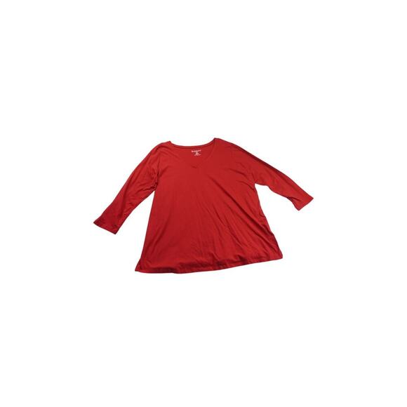 Women's Roaman's Red Cotton T-Shirt - Size 2X - Picture 2 of 4